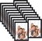 18 Pack - 5x7 Black Picture Frame Bulk 5 x 7 Photo Frames for Wall Hanging (Black) 7"L x 5"W